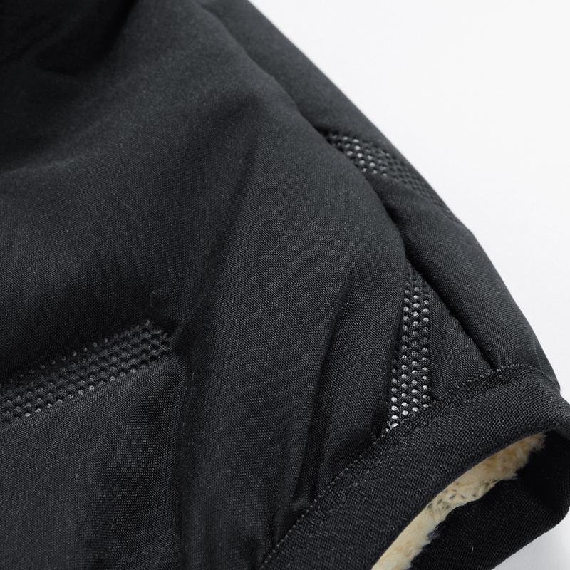 Men's Autumn Winter Warm Vest Fleece Lined Wool Regular Fit Polyester Zipper Design Easy Care Casual Style Medium Men's Solid Color Cardigan Round Neck