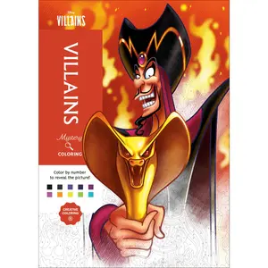 Disney Mystery Coloring: Disney Villains: A Color by Number Book -- Disney - Paperback