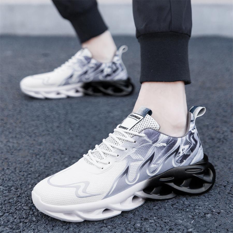 Men's casual sports shoes, gradient outdoor running shoes