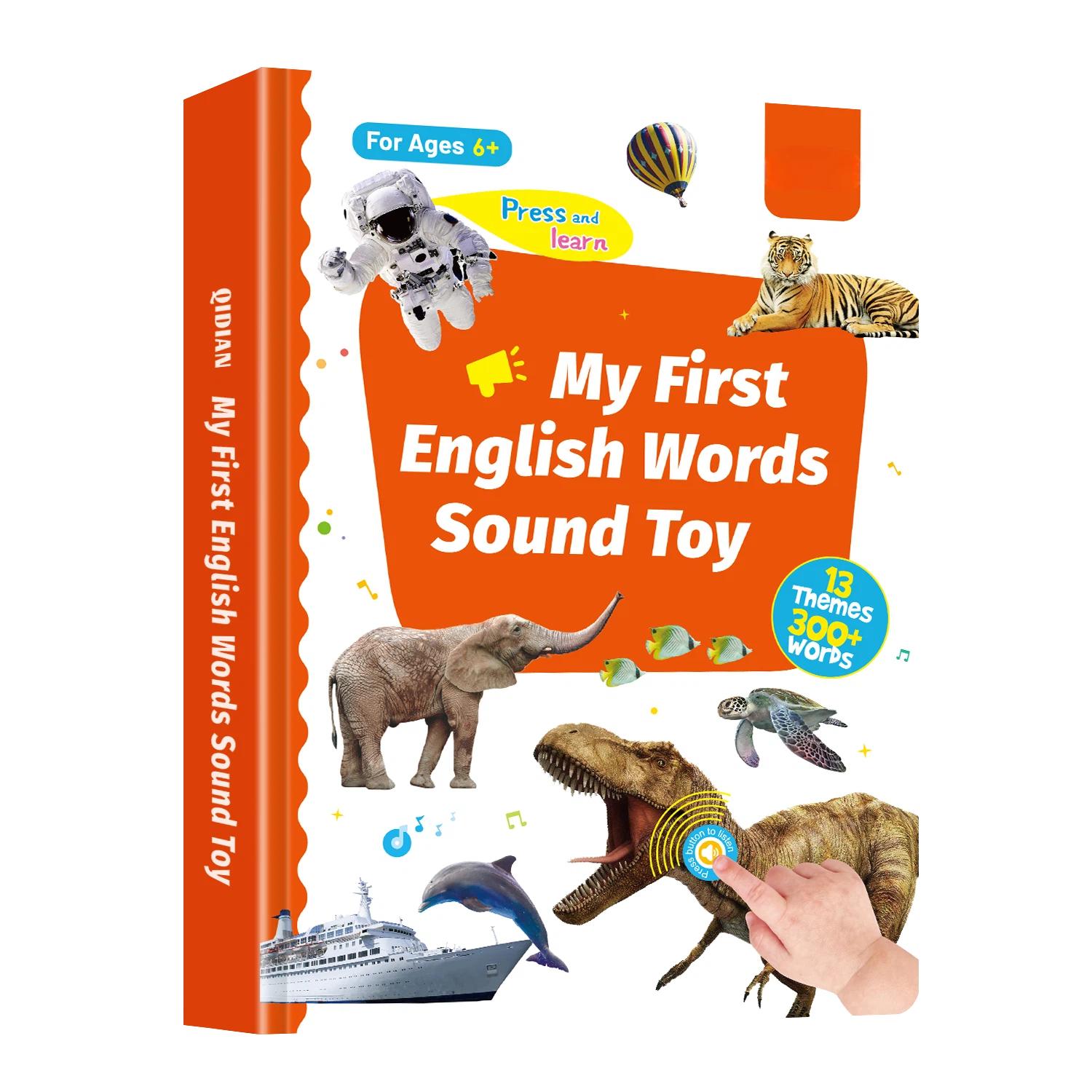 Interactive Talking Sound Picture Book for Kids , Spanish & English Bilingual, 300+ Words15 Themes6 Songs Q&A Learning Games, Screen-Free Preschool Educational Toy for Toddlers, Early Learning at Home & Travel, Valentines Day Gifts for Kids Animals