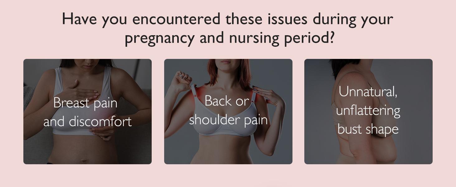 Momcozy Nursing Bras for Breastfeeding（recommend one size up）, YN46 Jelly Strip Support Comfort Maternity Bra, Seamless Soft Wirefree tiktok shop pumping bras maternity  undies，A