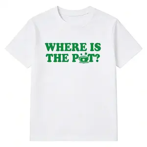 Where is the Pot Baby Tee, Funny St. Patrick_s Day Shirt, Irish Shirt, St. Paddy_s Day Drinking Shirt, Lucky Day Shirt,Drinking Shamrock Tee