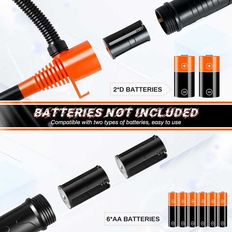 SINGARO Portable Power Battery Pump, Battery Powered Siphon Fuel Transfer Pump, Electric Fuel/Water Transfer Pump 2.4 GPM,Liquid Siphon Pump with Adjustable Flow Control, Gas Can Pump Ideal