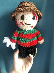 Freddy medium horror crochet plush stuffed animal, handmade