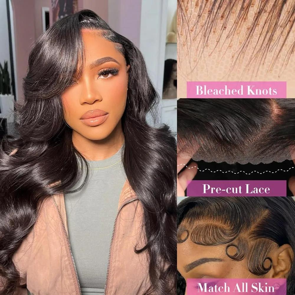 Body Wave 13X4 Drawstring Glueless Wig   Pre Cut Pre Plucked Brazilian Human Hair  7X5 Hd Transparent  Lace Closure Wig 6X4 Glueless Wigs For Black Women 180% Density Tiktokshopblackfrida