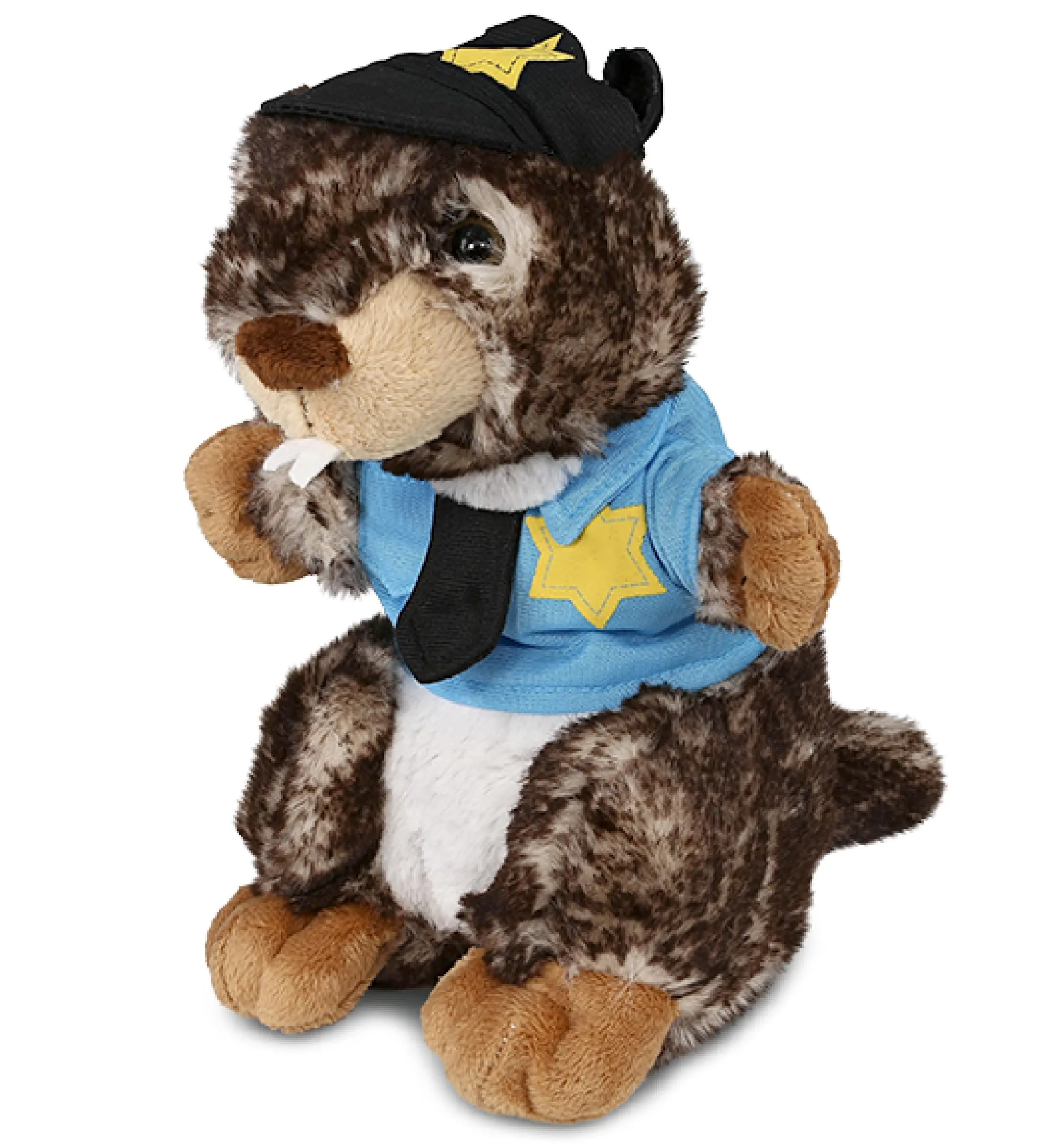 PLUSH POLICE - SUPER SOFT PLUSH - STANDING MARMOT