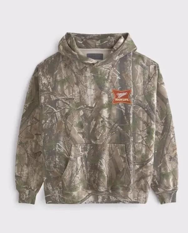 Miller High Life Graphic Popover Hoodie andT shirt 3d polyester, gift for friends and family