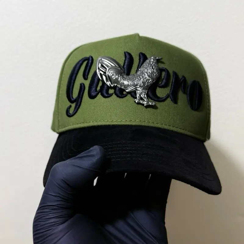 GORRA EL GALLERO VERDE SILVER VICERA NEGRA