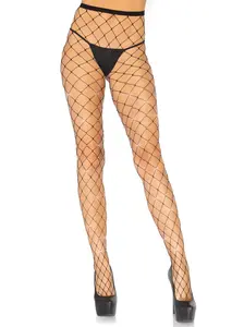 Women's Lingerie Jenelle Rhinestone Fence Net Tights, Loveable Twist Design, Soft Fabric for Women