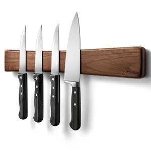 Acacia Wood Knife Rack - 24 Inch