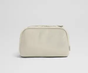 Large Toiletry Bag in Salt White