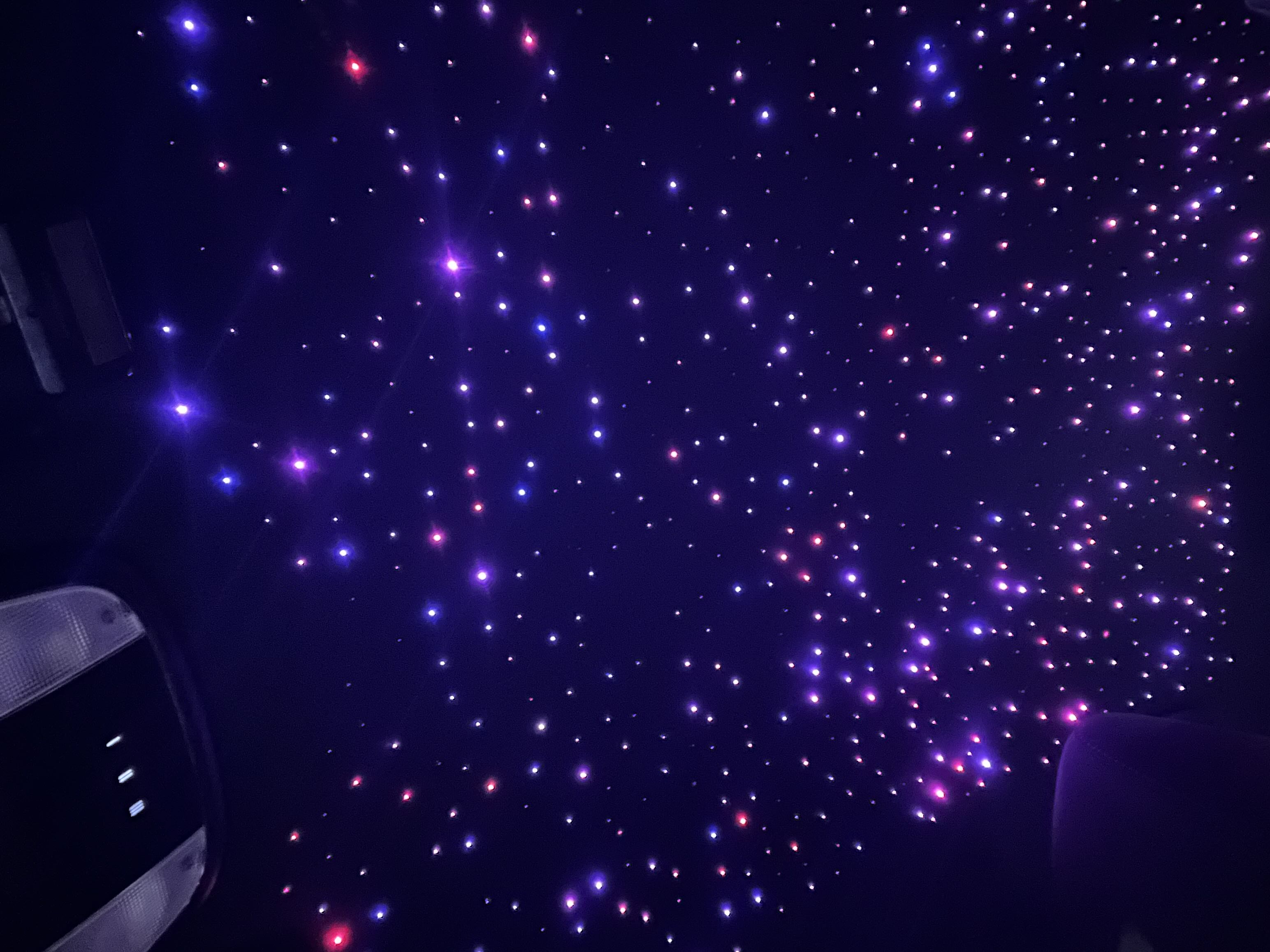 1000PCS Fiber Optic Car Home Headliner Star Light Kit, Roof Starlight Ceiling Lights, Color-Changing, App+24 Key Remote Control, Static 16Color And Rgb Light Change, Fade, Jump, Spark, Mode Speed Sensitivity Adjustment, Interior Led Vehicle