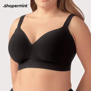 Shapermint Sweetheart Contour Wireless Bra with Soft Foam Cups & Adjustable Wide Straps Womenswear Fabric