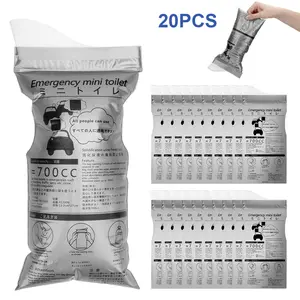 20Pcs Disposable Urine Bag or Vomit Bags - Portable 700cc Pee Bags for Travel,Unisex Emergency Bag for Patient Kids,For Outdoor Hiking Camping Traffic
