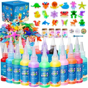 CRAFT SPOT Magic Water Sprite Toy Set, including gel, molds, and DIY materials for water sprites, is suitable for creative handcraft play. It can be used as a Christmas gift, birthday gift, party giveaway, and is suitable for family DIY STEM projects.