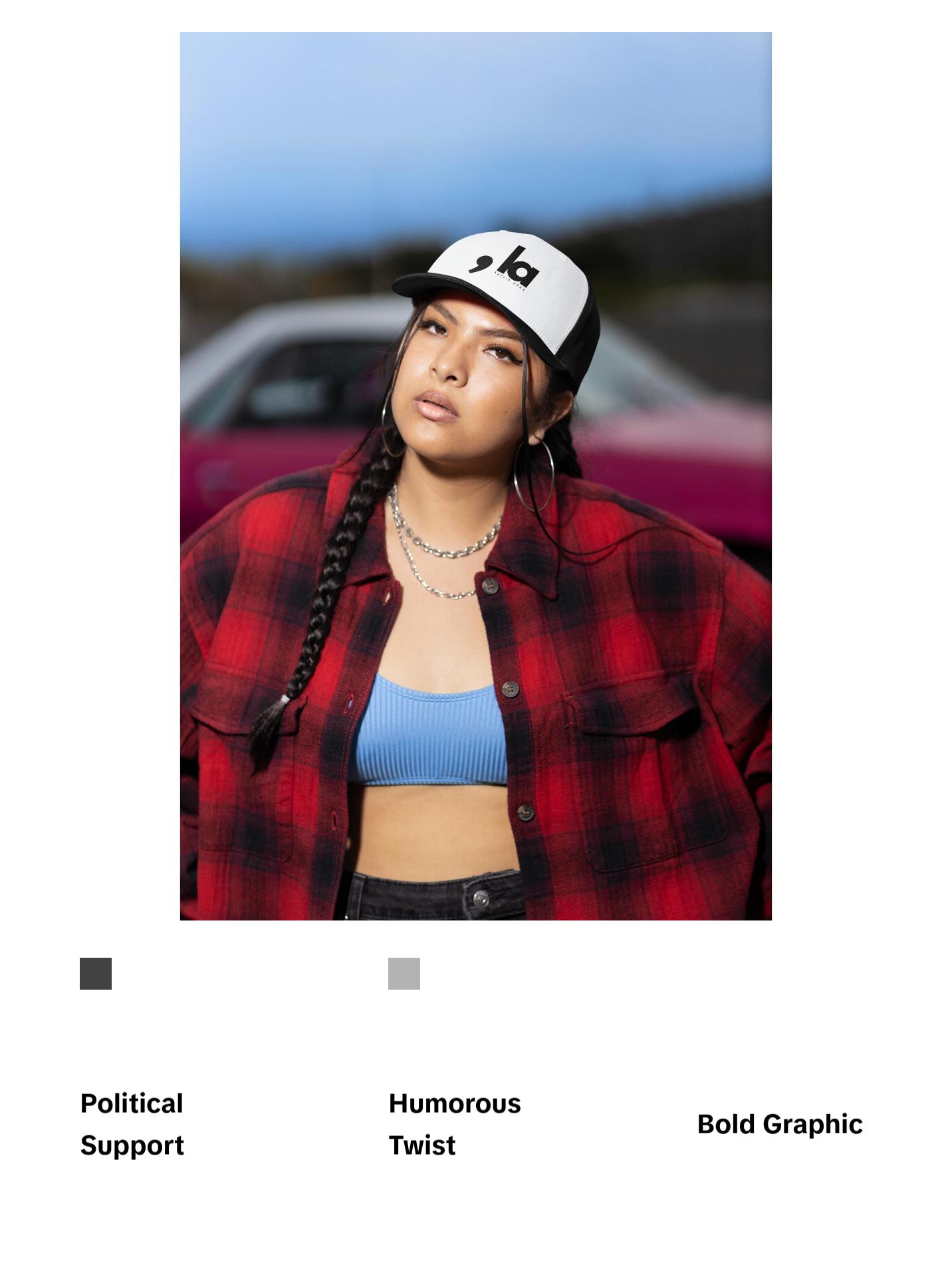 Comma La Hat - Kamala Harris Trucker Hat