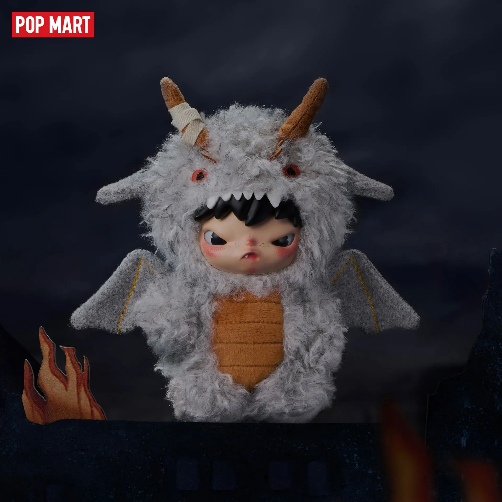 POP MART Hirono Mist-Walker Series - Plush Doll Pendant Blind Box, Keychain, Mystery Gift