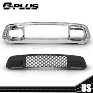 Front Bumper Lower Grille Grill Chrome Trim 2Pcs For Jeep Grand Cherokee 2017-22