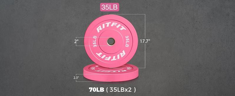 RITFIT 4ft Olympic Barbell for Squat, Deadlift, Curl, and Bench Press - 350lbs/500lbs Capacity fitness exercise olympic weight fit woman