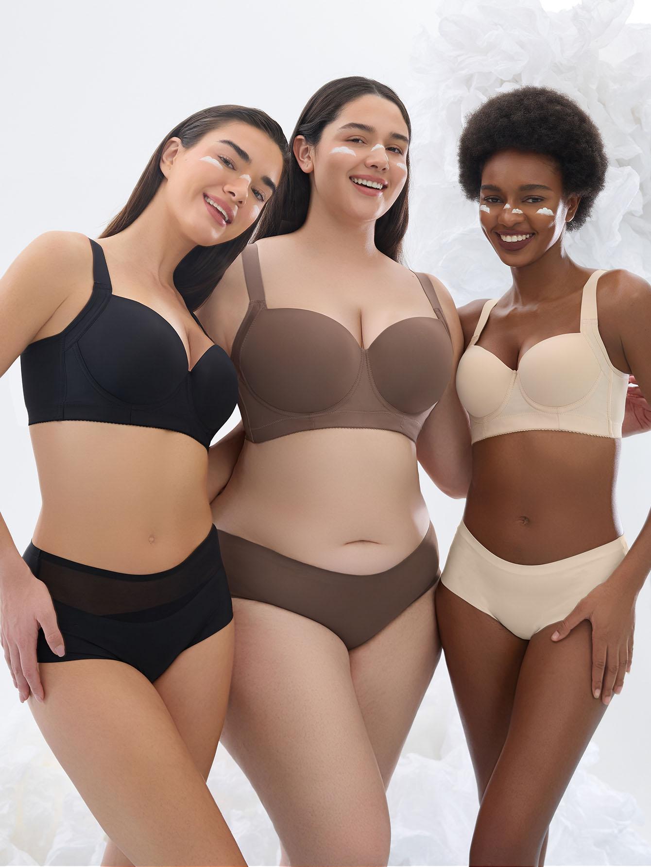 Mimilemon 3PCS Cozy seamless bra  push-up Full coverage bra for women everyday Comfort  full cup bra Seamless Tshirt Bras Sports Bra Bralette Basic Comfortable Fit Womenswear Everyday  TikTokShopBlackFriday Close comfortable Bra