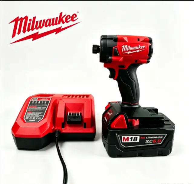 Milwaukee M18 1/4-Inch Cordless Impact Drill, Heavy-Duty Hand Tool for DIY & Professional Repairs reverse function high torque accessory industrial work use