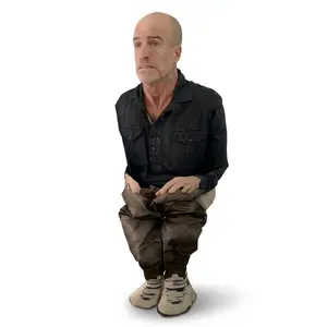 Inflatable Squatting Andy April Fools Prank – Life Size Bathroom & Office Jump Scare | Funny Office Prank Decoration | Gag Gift for Coworkers, Friends & Roommates | Easy Setup | FUN Delivery