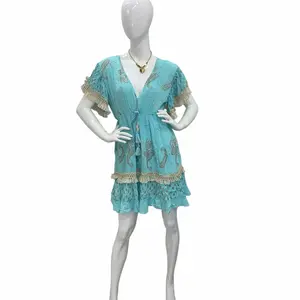Coastal Breeze Boho Mini Dress