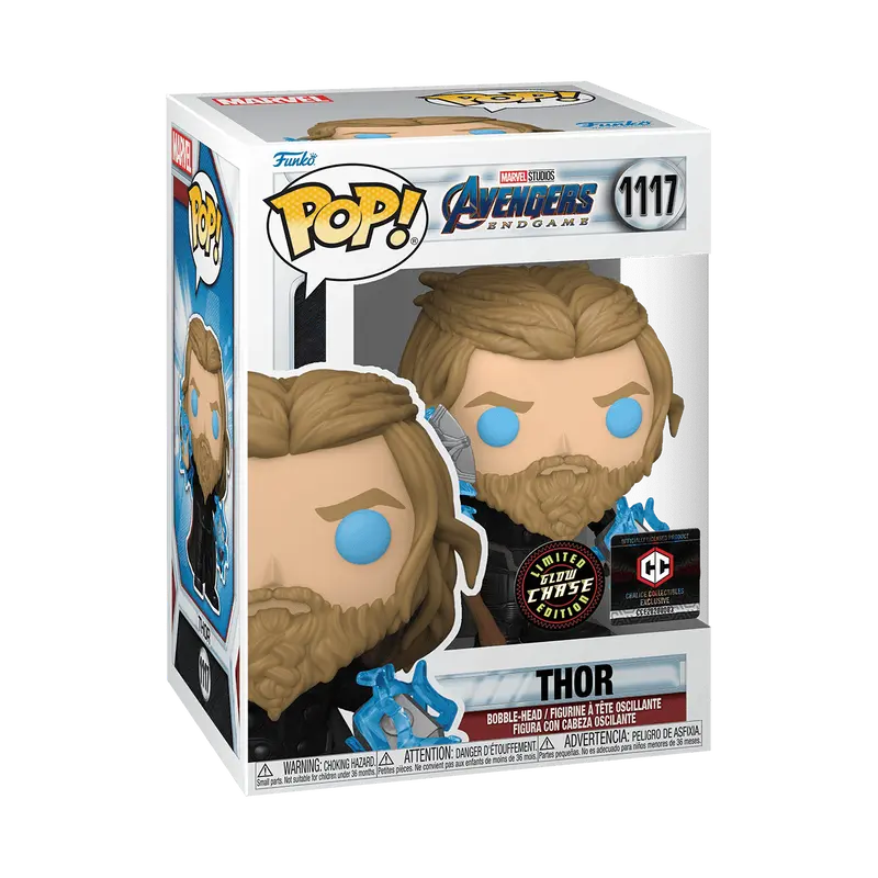 Funko Pop! Avengers Endgame - Thor (Glow) (Chalice Collectibles) (Chase) #1117 Exclusive Collectible Pop Vinyl Figure