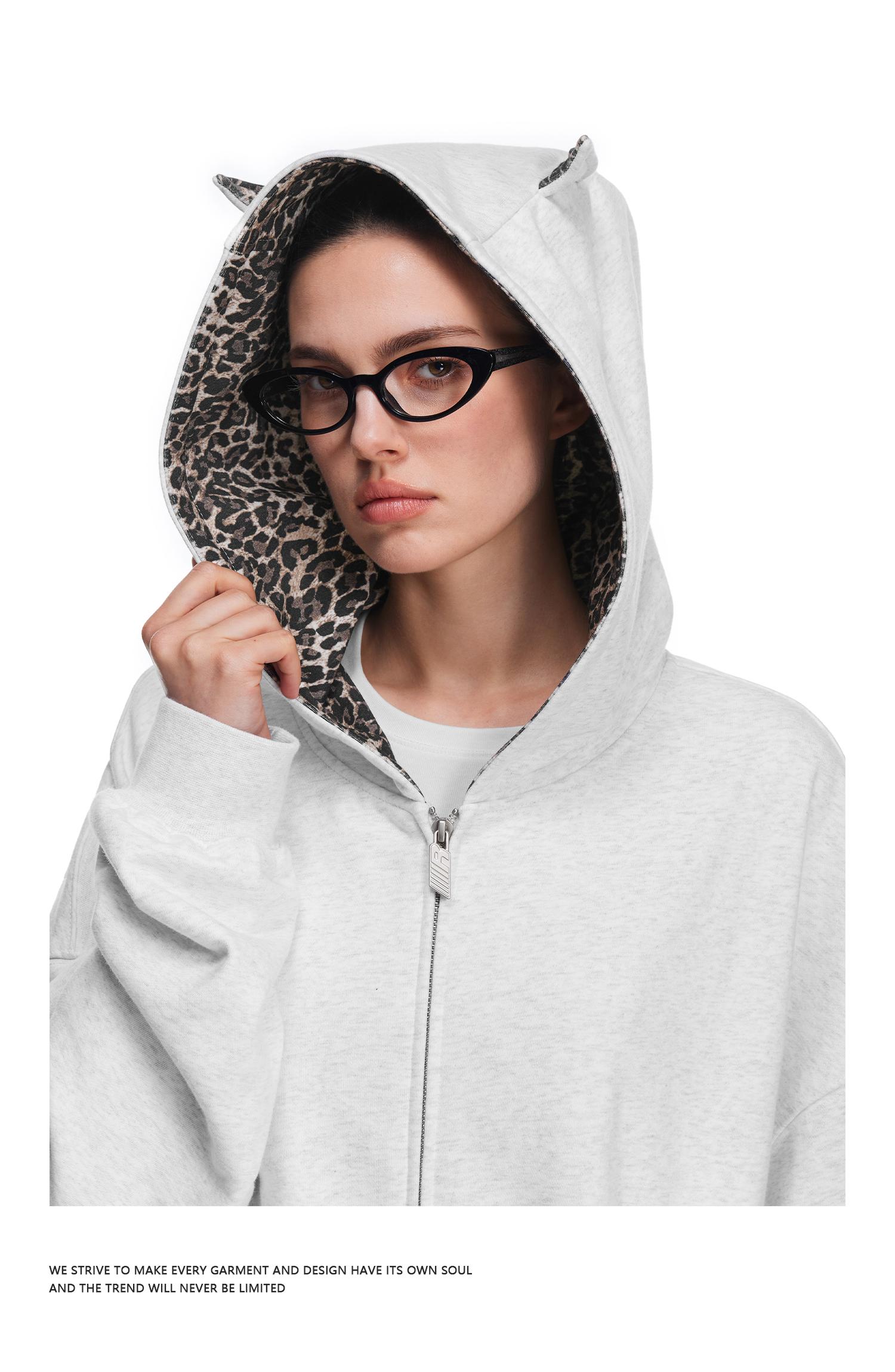 FDR Leopard Lounge Hoodie Crop Sweatsuit Sets Unisex Oversized Sweatshirt Baggy Fall Winter Fashion Sweatpants with Pockets Casual Baggy Jeans Stretchy Wide Leg for Women & Men #valentinesday #tiktokshopjumpstartsale #valentinesdaygift SpringStatements