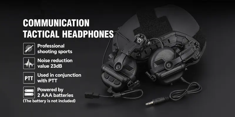 ARM NEXT F30 Unisex Tactical Helmet Headset - Helmet-Ready Fit