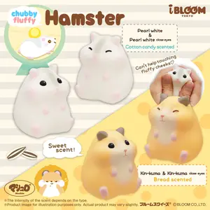 iBloom Squishy Chubby Fluffy Hamster Kawaii Soft Scented Slow Rising Stress Relief