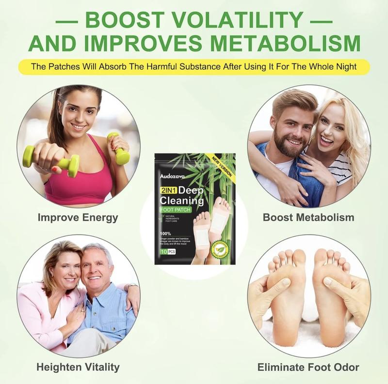 Foot Detox Patches for Stress Relief, Toxin Remova&Better Sleep Natural Deep Cleansing Pads Healthy Healthcare Solution Treatment