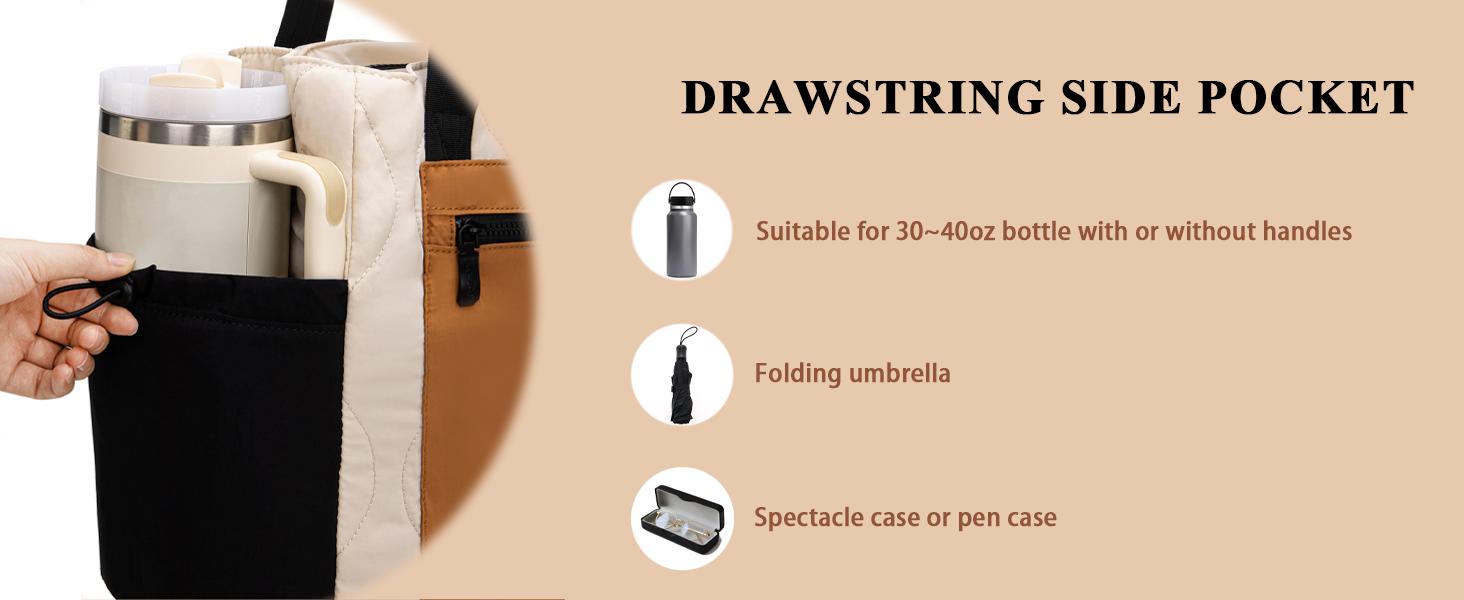 【Flash Sale】Milan Chiva Tote Bag for Women Ultra-Lightweight Puffer Tote Bag with 19L Capacity & Multi-Functional Storage for Travel School & Daily Use 2pcs