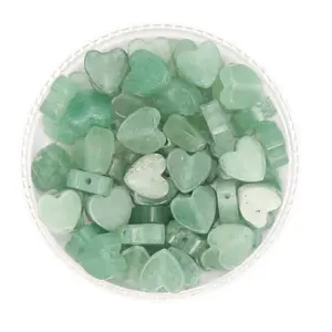 GREEN AVENTURINE - Stone Heart Beads