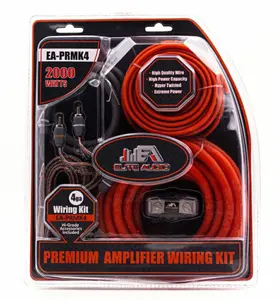 Elite Audio 4 Gauge Amp Kit Car Subwoofer