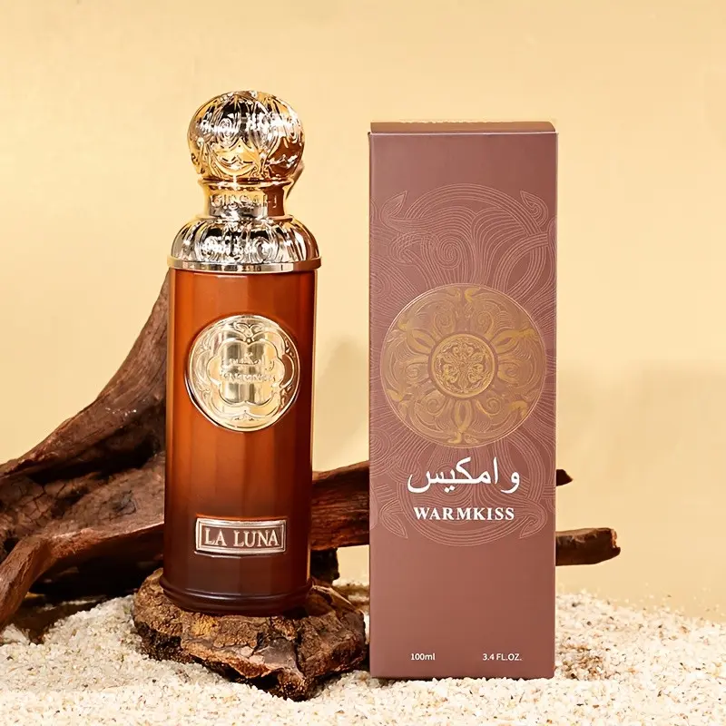 LA LUNA Luxury Arabian Oud Perfume | Tamarind Vanilla Caramel Top Notes, Honey Cardamom Heart, Oud Musk Base | Long-Lasting Warm, Elegant Alluring, Highly Scented Aromatic Unisex Fragrance for Men & Women | Exotic Middle Eastern Scent Arabian Perfumes