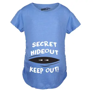 Maternity Secret Hideout Baby Peeking Maternity Shirt Funny Pregnancy Shirts Funny Graphic Maternity Tee Cute Pregnancy Tees With Plus Sizes Pregnant Funny Maternity Short Sleeve Maternity Shirts