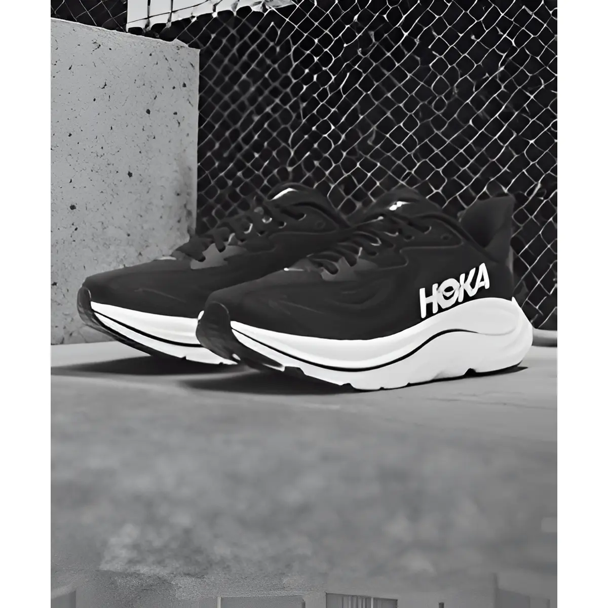 Hoka One One Clifton 10 Black White 1162031-BWHT Women's Fashion Shoes New