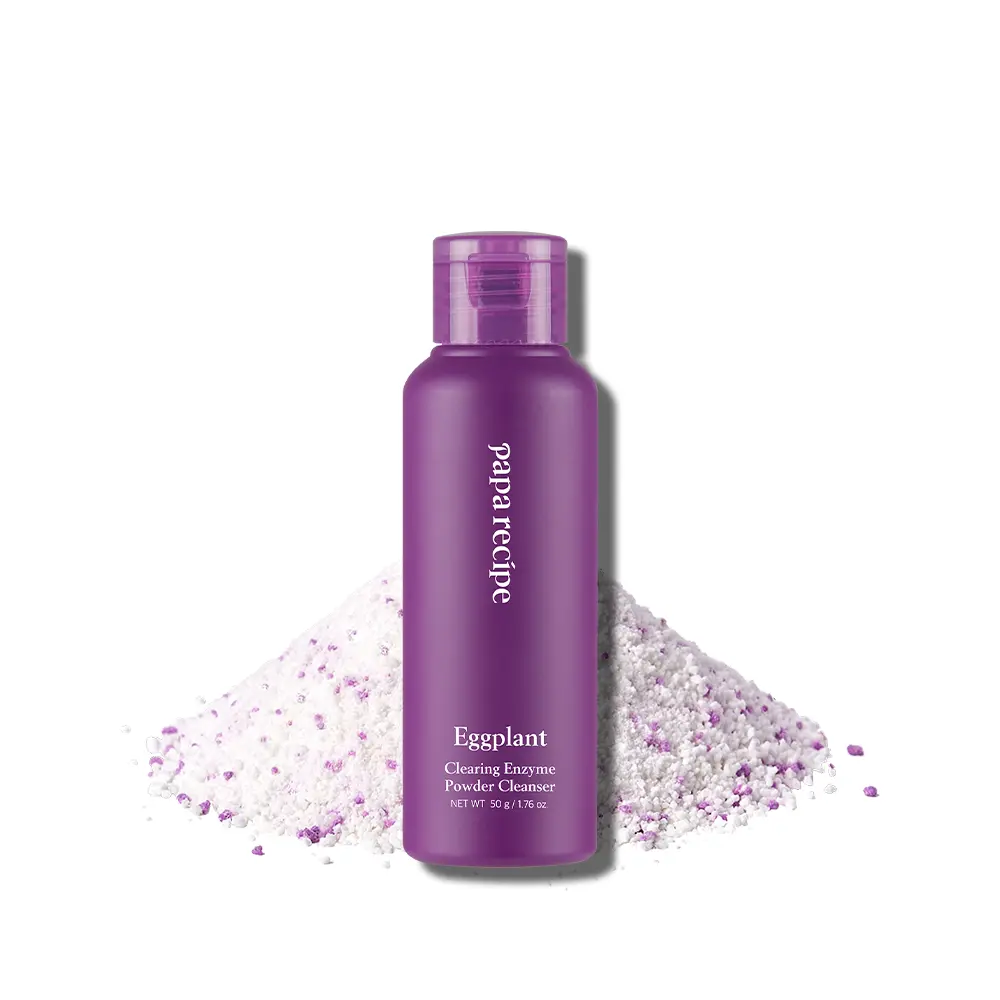 Papa Recipe Eggplant Enzyme Powder Cleanser - Gentle Exfoliating Korean Face Wash for Sensitive Skin
