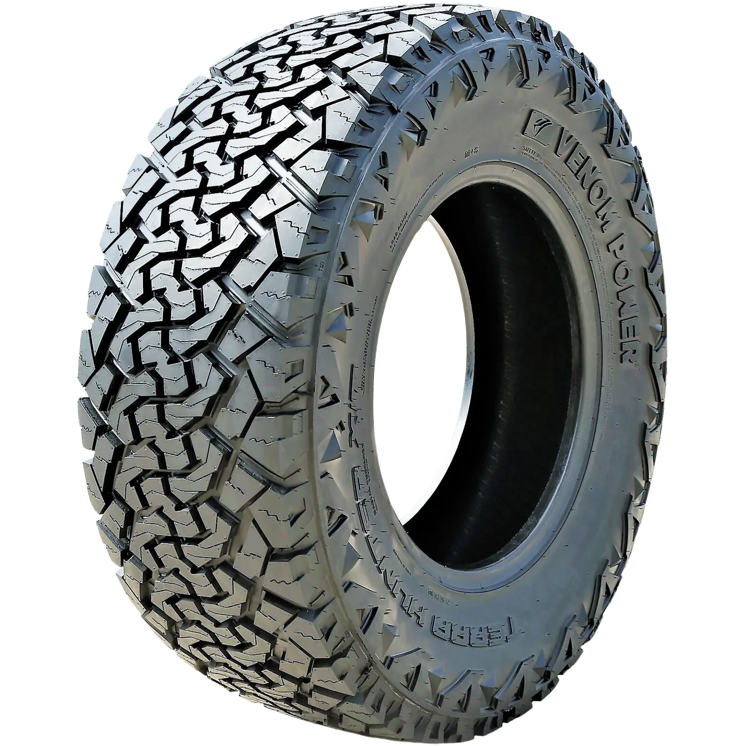 Tire Venom Power Terra Hunter X/T LT 33X12.50R20 E 10 Ply XT Extreme Terrain
