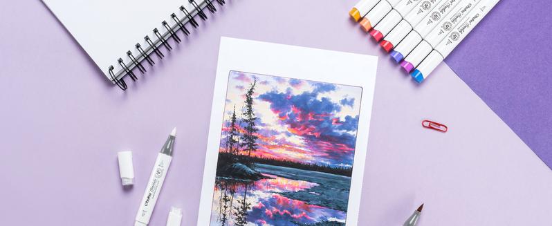 Ohuhu Alcohol Markers: Brush & Fine / Chisel - 104-color - Double Tipped Alcohol Based Art Marker Set for Artists Adults Coloring Illustration - Refillable - Honolulu & B Series of Ohuhu - Valentine's Day Gift