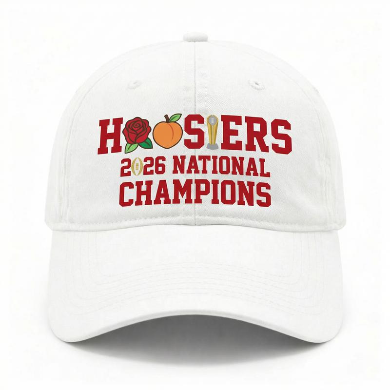 lndi4na Ch4mpions 2026 Washed Cap, Trendy Tr0phy Hat, Unisex Clothing For H00siers