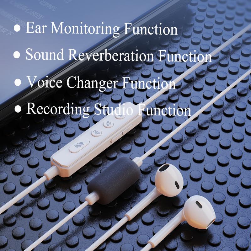 Sound Card Karaoke Headset with In-ear Monitoring | Voice Changer | Reverberation | Built-in Sound Card | Top Sound Quality | Karaoke Microphone | YourPortable Karaoke Headphones