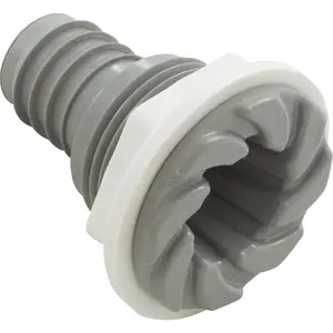 Bulkhead Fitting, Waterway, 3/4"b, Swirl, Gray