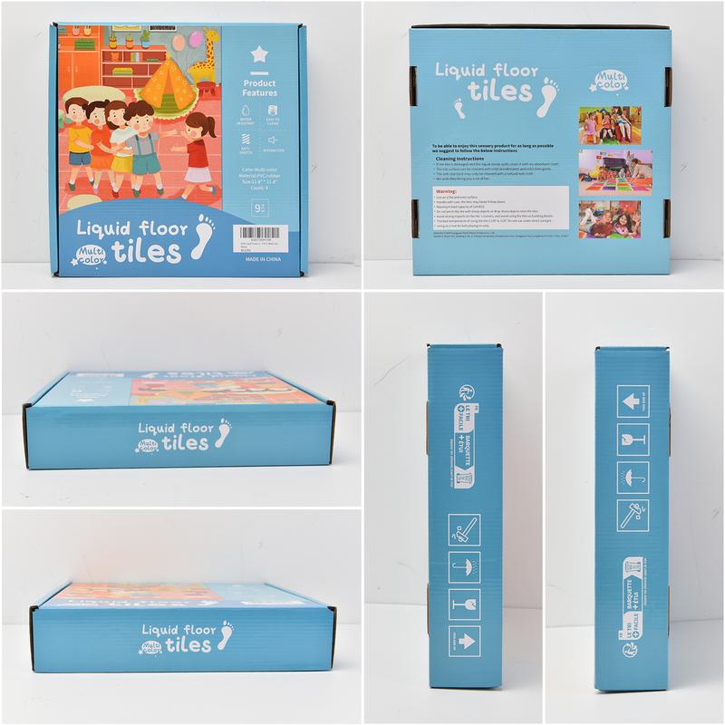 Art3d Liquid Fusion Sensory Tiles – Soft Gel Play Mats for Toddlers & Kids, Eco-Friendly, Improves Focus, Coordination