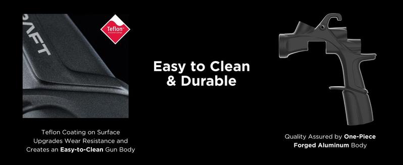 InoKraft DRZZLE D1-LVLP Spray Gun Premium & Basic Kit for Cars & House DIY Painting Superior Quality Atomization Efficient Transfer Easy Operation One-Piece Forged Aluminum Body Teflon Coating