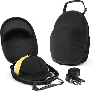 Hat Case for Baseball Caps,Hat Carrier Travel Case Ball Cap Carrier Hat Box Organizer Carry On Hat Bag Backpack with Adjustable Shoulder Strap
