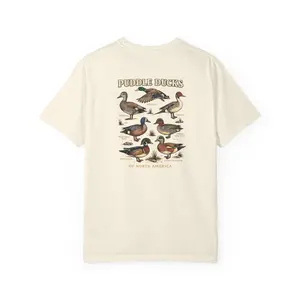 Puddle Ducks Of North America Tee - 100% Ring-spun US Cotton, Garment-dyed, Heavyweight 6.1 oz, Relaxed Fit, Tubular Knit, Double-needle Seams, Sizes S-4XL