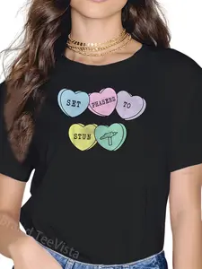 100% Cotton Star Trek Original Series Valentine's Day Candy T-Shirt T-Shirt