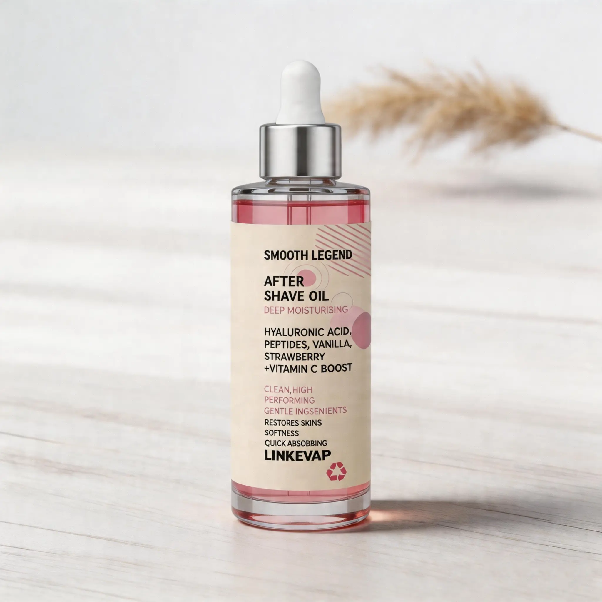 LINKEVAP Strawberry-Vanilla Blend After Shave Oil - Women’s Hair Removal Post-Shave Moisturizer, Hydrating Soothing Formula for Smooth Skin Care | backtoschool